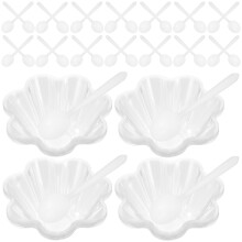 1Ensemble Bols Glace Dessert Jetables Couleur Variée