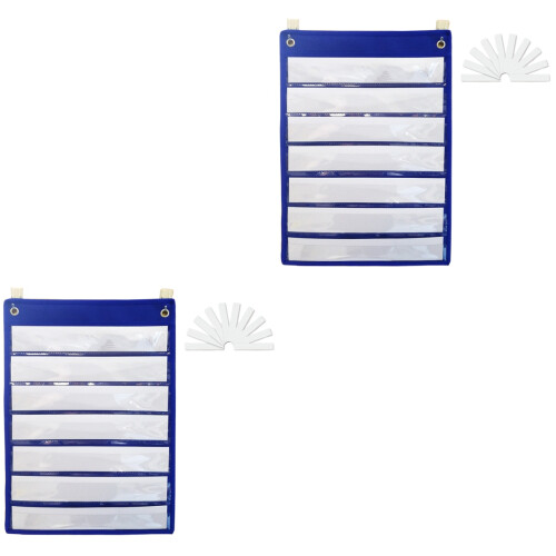 2 Pack Magnetic Classroom Organizer Group Management Pocket Chart 2