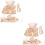 2Pcs Rabbit Bow Harness And Leash Set For Small Pets 6