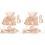 2Pcs Rabbit Bow Harness And Leash Set For Small Pets 2