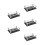 5Pcs Holder: 6 Hole Transparent Tray For Liquor Serving 8