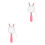 2Pcs Durable Pink ABS Kids Magnifier Acrylic Lens Teaching Exploration 9