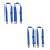 4Pcs Blue Adjustable Ski Boot Straps Lightweight Wear-Resistant Nylon 6