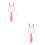 2Pcs Durable Pink ABS Kids Magnifier Acrylic Lens Teaching Exploration 8