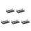 5Pcs Holder: 6 Hole Transparent Tray For Liquor Serving 9