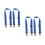 4Pcs Blue Adjustable Ski Boot Straps Lightweight Wear-Resistant Nylon 7