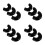 12Pcs Black Rubber Protective Sleeves for Saxophone Neck Strap Hook 7
