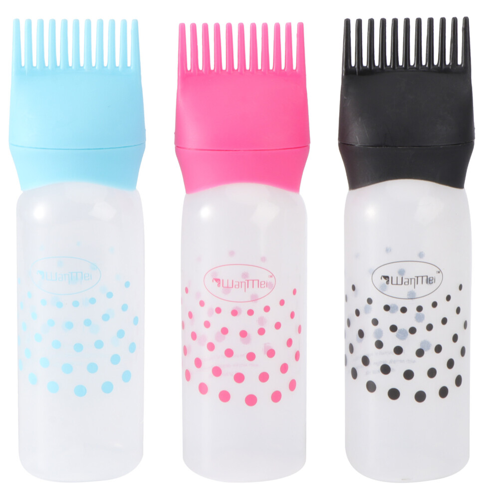 Aboofan 9Pcs Hair Applicator Hair Dye Brush Bottle Hairdressing Adore Dye Applicator For Home Use