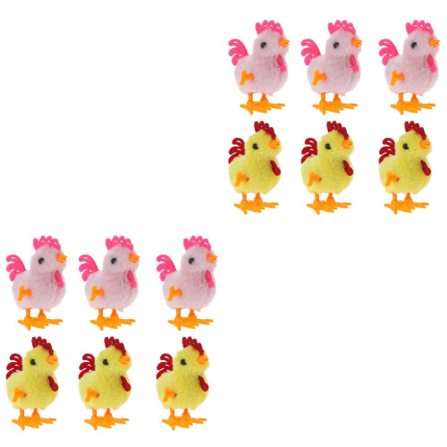 12 Pcs Artificial Lifelike Simulated Chicks Handicrafts 2