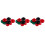 3Sets Compact Resin Table Hockey Paddle and Puck Set Assorted Colors 9