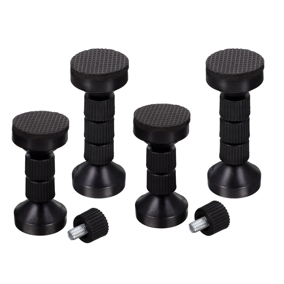 4Pcs Black Bed Headboard Stopper Adjustable Bed Frame Fixer 3622897213348