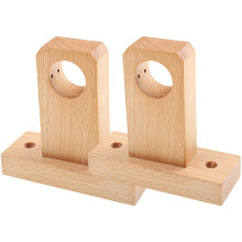 Hooks For Curtains Wooden Beige For House Decoration 10pcs