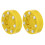 10Pcs Yellow Hockey Pucks PP Plastic for Roller Skating Training 3