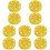 10Pcs Yellow Hockey Pucks PP Plastic for Roller Skating Training 4