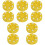 10Pcs Yellow Hockey Pucks PP Plastic for Roller Skating Training 5