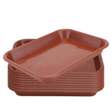3 Count Large Plant Pot Rectangular Tray Oblong Flowerpot Saucer Baby