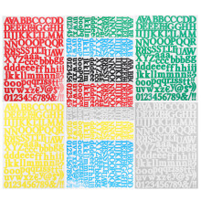 12 Sheets Letter Stickers Mail C04 Vinyl Stickers Number