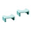2Pcs Durable Green PP Bathroom Step Stool Toilet Seat Foot Support 7