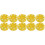 10Pcs Yellow Hockey Pucks PP Plastic for Roller Skating Training 10