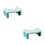 2Pcs Durable Green PP Bathroom Step Stool Toilet Seat Foot Support 3