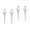 4 Pcs Stainless Steel Soup Spoons Rice Spoons Practical Thick Spoons 4