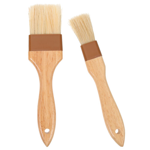 6 Pcs Grill Brush Barbecue Kitchenware Wood 1