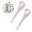 4 Pcs Stainless Steel Soup Spoons Rice Spoons Practical Thick Spoons 10