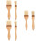 6 Pcs Grill Brush Barbecue Kitchenware Wood 9