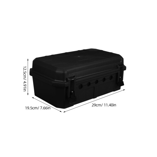 Outdoor Waterproof Electrical Box Plastic Junction Case Black 1