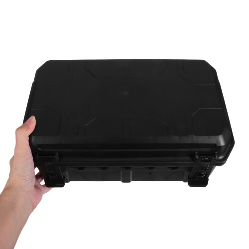 Outdoor Waterproof Electrical Box Plastic Junction Case Black 2