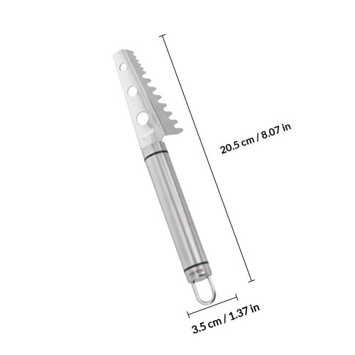 1Pc Silver Stainless Steel Fish Scale Remover Kitchen 1