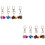 2 Pcs Pet Training Bell Charms For Cat Collars Necklace Accessory 6