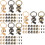 180 Pcs Pull Ring Nail Cosmetic Decorate Copper 9