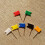 160Pcs Assorted Color Map Flag Push Pins Office Tacks for Maps 4
