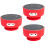 3Pcs Reusable Silicone Case for 2 with Red Suction Gel Base 6
