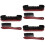 6Pcs Multifunctional Billiard Table Brush with Red Wood Handle Cleaner 6