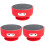 3Pcs Reusable Silicone Case for 2 with Red Suction Gel Base 2