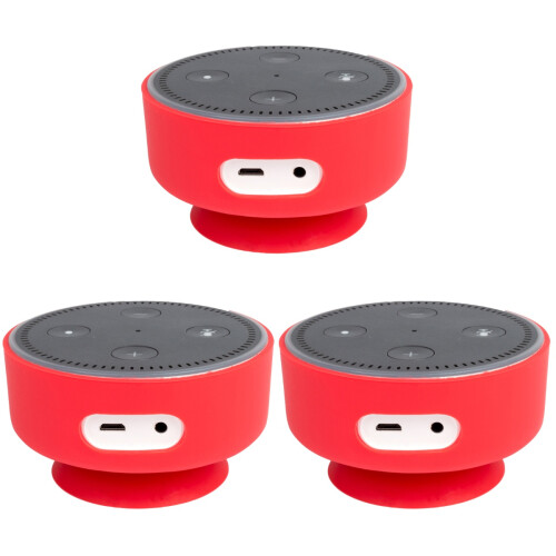 3Pcs Reusable Silicone Case for 2 with Red Suction Gel Base 1