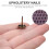 100Pcs Retro Coffee Upholstery Nails Iron Decorative Tacks for Sofa 11