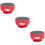 3Pcs Reusable Silicone Case for 2 with Red Suction Gel Base 9