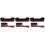 6Pcs Multifunctional Billiard Table Brush with Red Wood Handle Cleaner 4