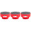 3Pcs Reusable Silicone Case for 2 with Red Suction Gel Base 4