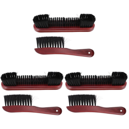 6Pcs Multifunctional Billiard Table Brush with Red Wood Handle Cleaner 1