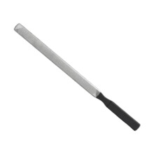Stainless Steel Nail File with Dual Abrasive Surfaces for Acrylic and Natural Nails, Ergonomic Handle