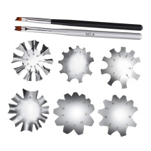French Nail Cutter Stainless Steel Set, 8pcs Manicure Trimmer Kit for DIY Acrylic Nails