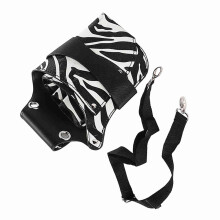 Hairdressing Scissor Holster PU Leather with Multiple Tool Pockets Adjustable Barber Belt for Salon