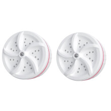 2 mini lave-linge portables à ultrasons avec câble de données USB, idéal pour le linge personnel, le camping et les voyages en camping-car.