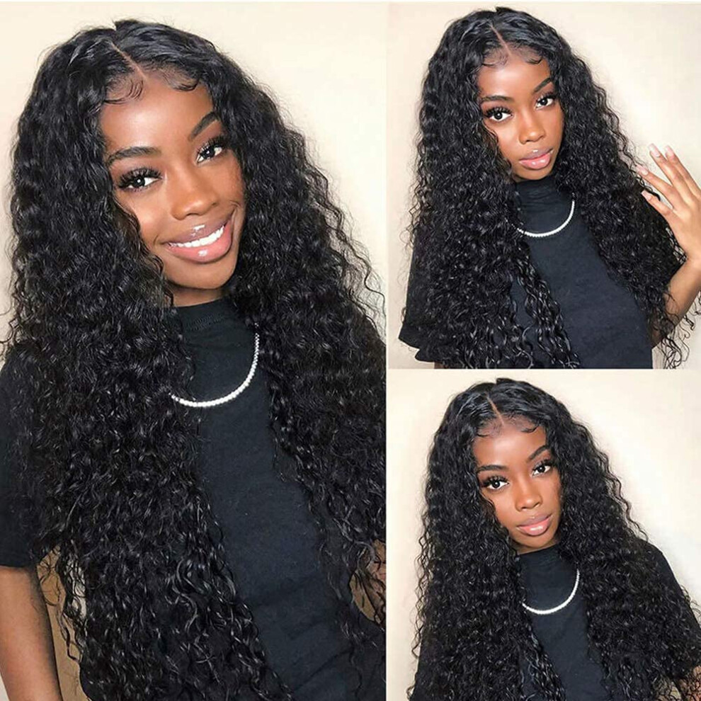 13x6 HD Lace Front Brazilian Body Wave Wig 200% Density Virgin Human Hair Natural Hairline 26'