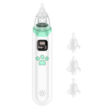 Aspiratore nasale elettrico per neonati Kisdream, automatico, con 3 livelli di aspirazione, silenzioso, batteria integrata e 3 punte di aspirazione