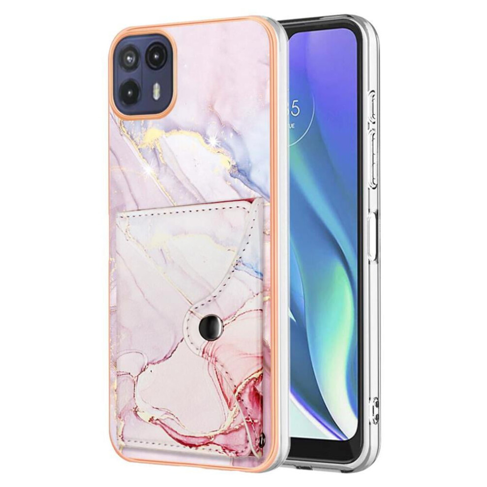 Case For Motorola Moto G50 5G Marble Slim Wallet Card Slots Soft Tpu Bumper 9048212582151
